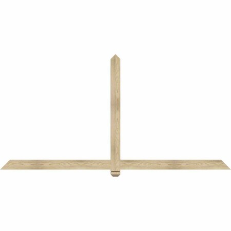 Ekena Millwork Eugene Rough Sawn Timber Gable Bracket, Douglas Fir, 96"W x 48"H x 2"D x 4"F, 12/12 Pitch GBW096X48X0204EUG00RDF